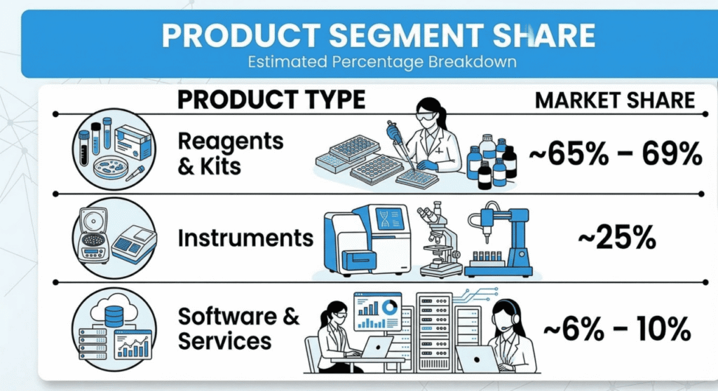 In Vitro Diagnostics Market Product Segment Share